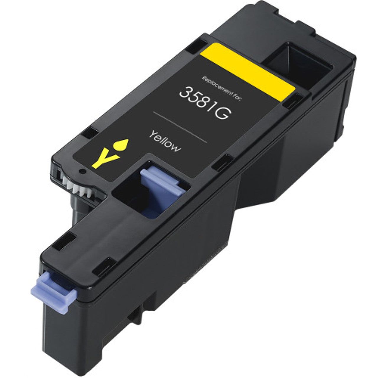 ICU Dell E525W Yellow Compatible Toner Cartridge 3581G (593-BBJW), High Yield 2,000 pages