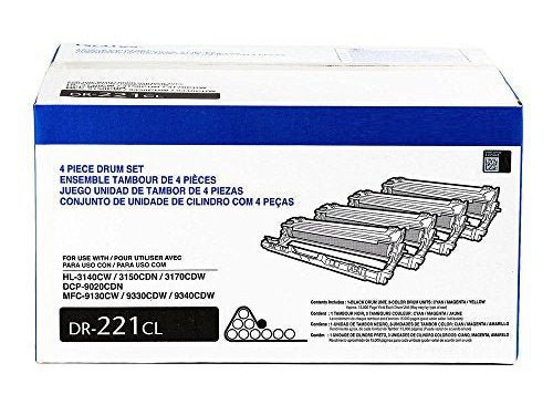 ICU Compatible Brother Genuine Drum Unit, DR221CL COMBO, Yields Up to 15,000 Pages - Ink Cartridges USA