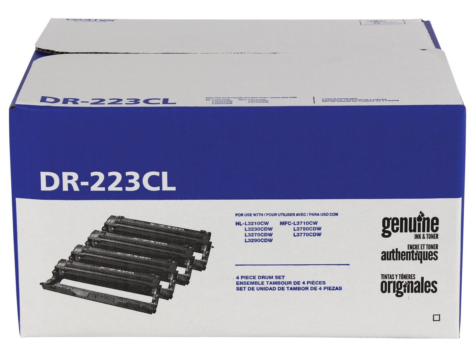ICU Compatible Brother ICU-DR-223CL-4-colors Yields 18000 Pages Combo DR223CL Drum Unit 4Pack (1BK+1C+1M+1Y) - Wholesale Price - Ink Cartridges USA