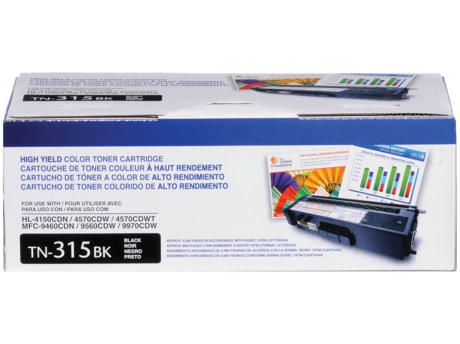 ICU Compatible Get Brother ICUTN315BK Yields 6000 Pages TN315BK Toner Cartridge - Black - High Yield