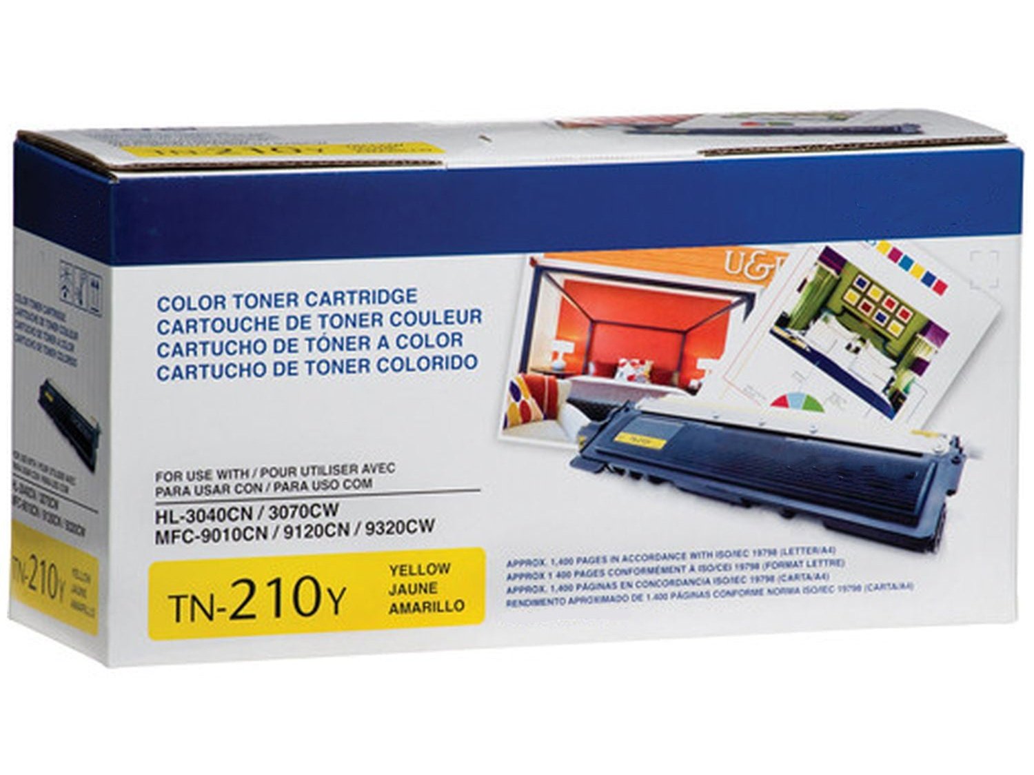 ICU Compatible/ OEM Get Brother ICU-TN-210-Y Yields 1400 Pages TN-210 Yellow Standard Yield 1400 Pages Toner Cartridge (TN210Y) - Ink Cartridges USA