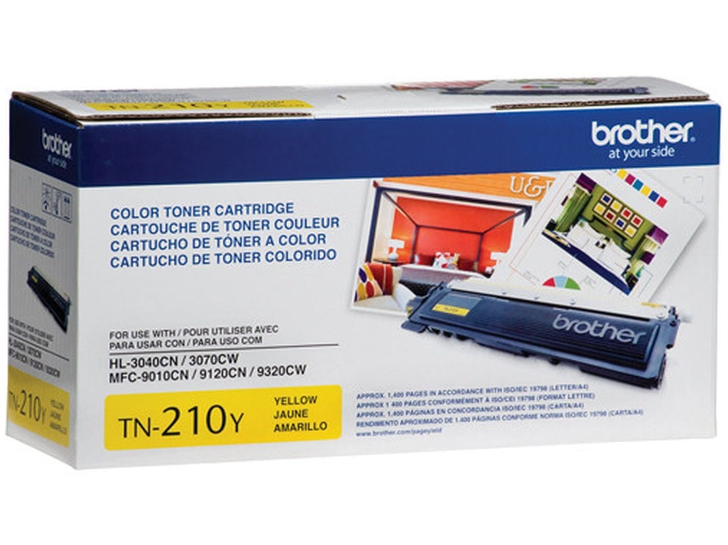 ICU Compatible/ OEM Get Brother ICU-TN-210-Y Yields 1400 Pages TN-210 Yellow Standard Yield 1400 Pages Toner Cartridge (TN210Y) - Ink Cartridges USA