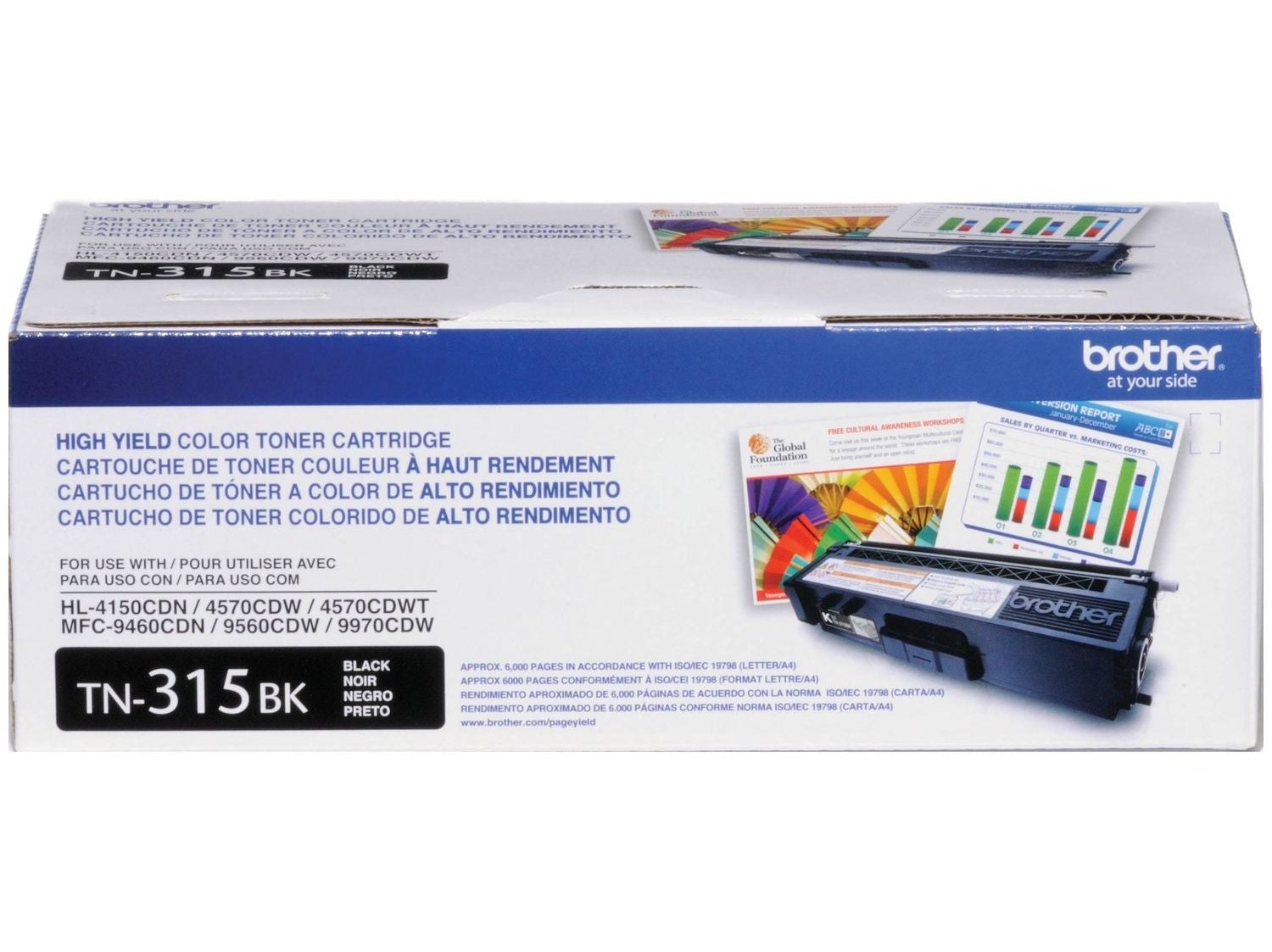 ICU Compatible/ OEM Get Brother ICU-TN-315-BKH Yields 3500 Pages TN-315 Black High Yield 6000 Pages Toner Cartridge (TN315BK) - Ink Cartridges USA