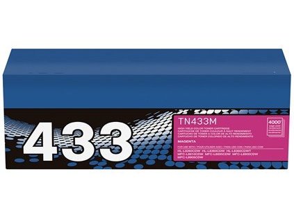 ICU Compatible/ OEM Get Brother ICUTN433M Yields 4000 Pages TN433 Magenta High Yield 4000 Pages Toner Cartridge (TN433M)