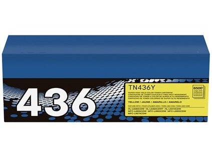 ICU Compatible/ OEM Get Brother ICUTN436-Y Yields 6500 Pages TN436 Yellow High Yield 6500 Pages Toner Cartridge (TN436Y)