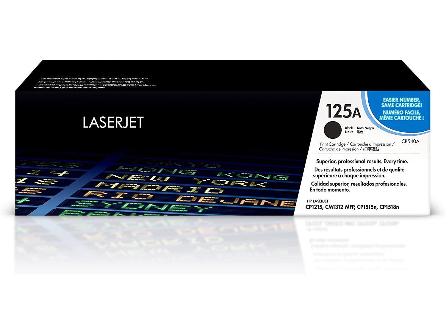 ICU Compatible/ OEM Get HP ICUCB540A Yields 2400 Pages CB540A Black Toner Cartridge - 125A