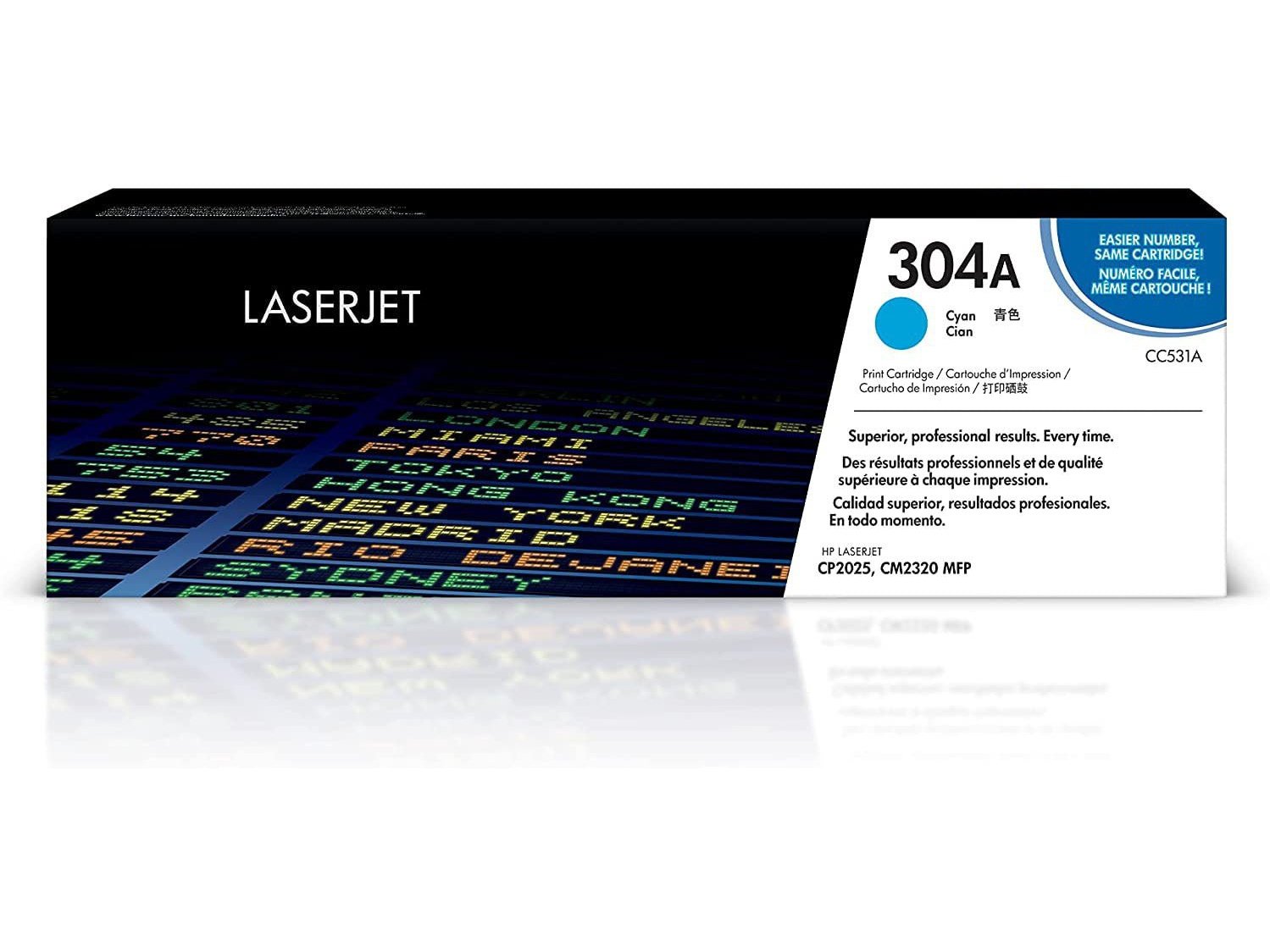 ICU Compatible/ OEM Get HP ICUCC531A Yields 2800 Pages Cyan CC531A (304A) Laser Toner Cartridge for Hewlett Packard (HP) CM2320/CP2025