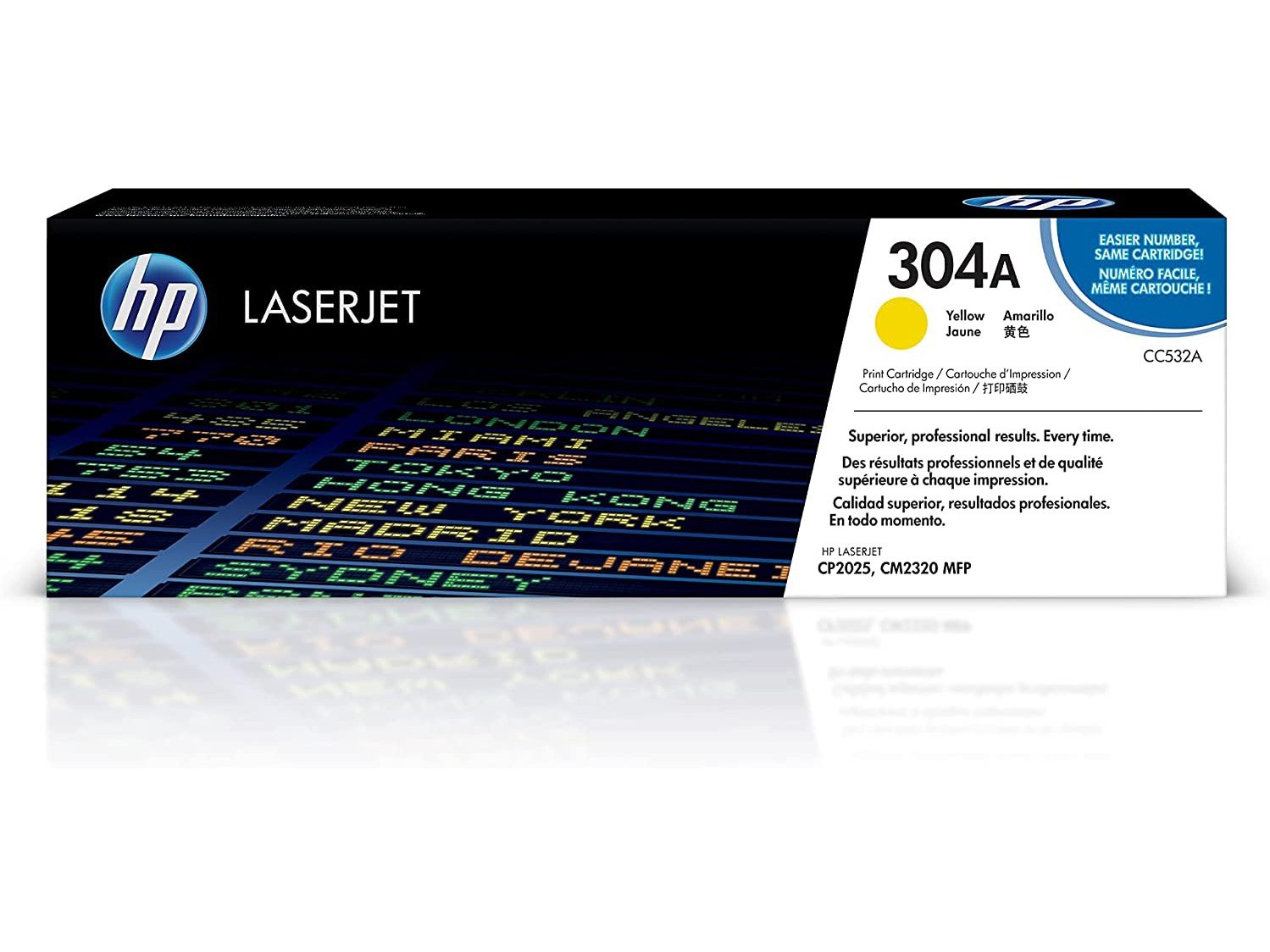 ICU Compatible/ OEM Get HP ICUCC532A Yields 2800 Pages Yellow CC532A (304A) Laser Toner Cartridge for Hewlett Packard (HP) CM2320/CP2025