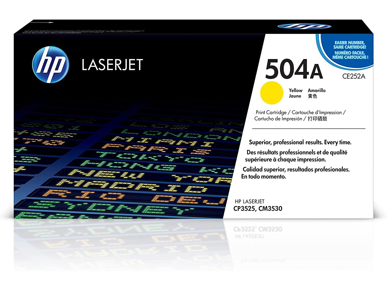ICU Compatible/ OEM Get HP ICUCE252A Yields 7000 Pages Yellow CE252A Laser Toner Cartridge for Hewlett Packard (HP 504A) CP3520/CP3530