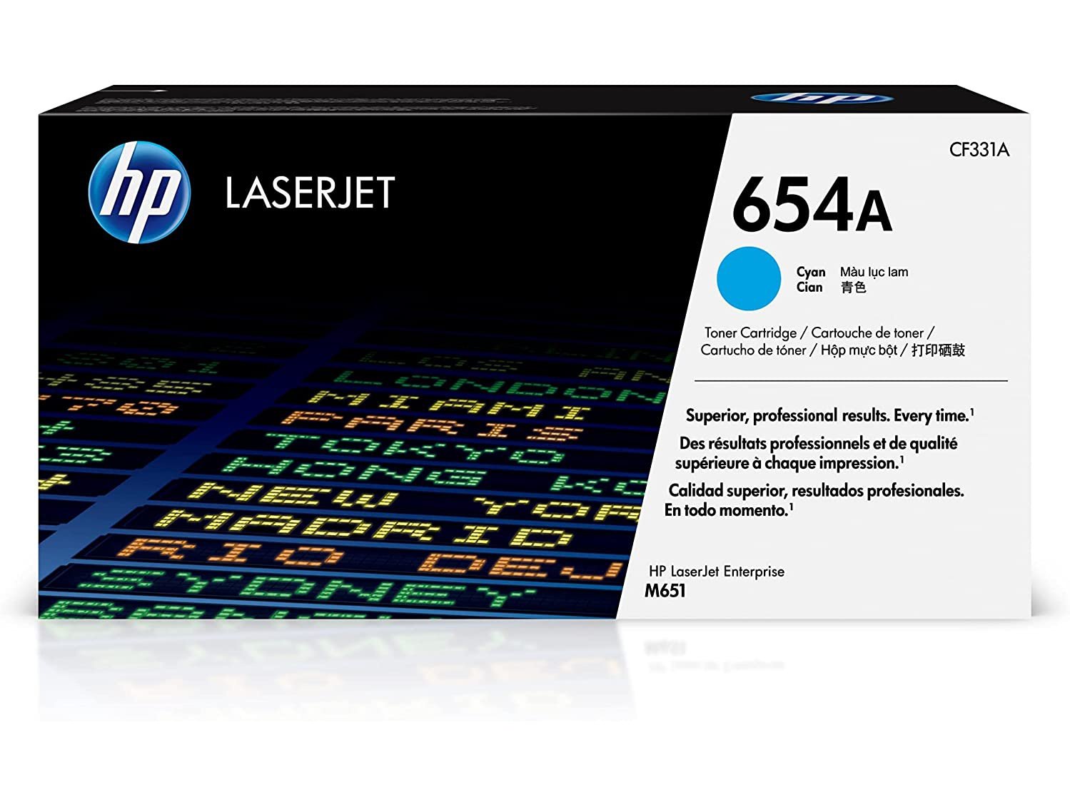 ICU Compatible/ OEM Get HP ICUCF331A Yields 15000 Pages Compatible 654A Cyan CF331A Laser Toner Cartridge for Hewlett Packard Printers - Ink Cartridges USA