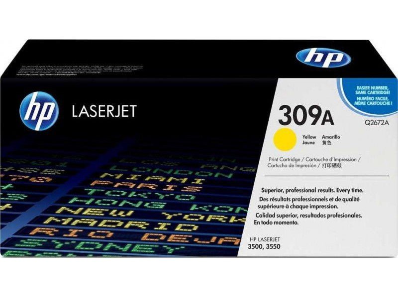 ICU Compatible/ OEM Get HP ICUQ2672A Yields 4,000 Pages 309A Yellow Laser Toner Cartridge - Ink Cartridges USA