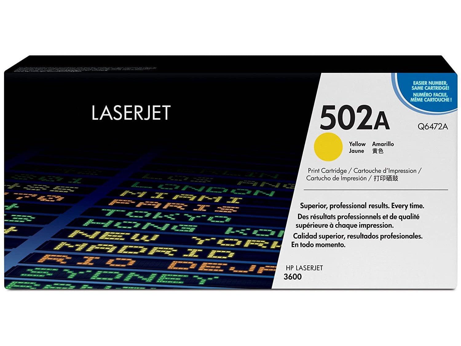 ICU Compatible/ OEM Get HP ICUQ6472A Yields 4,000 Pages 502A Yellow Laser Toner Cartridge